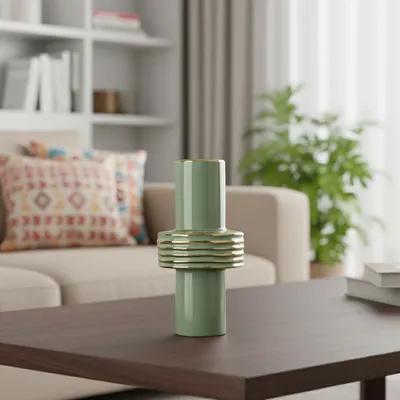 METALLON HOME Dekorativna vazna Minte
