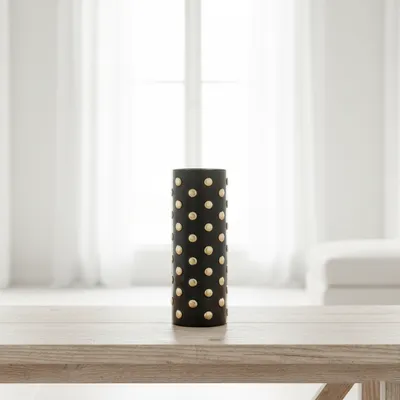 METALLON HOME Dekorativna vazna Noir Dots