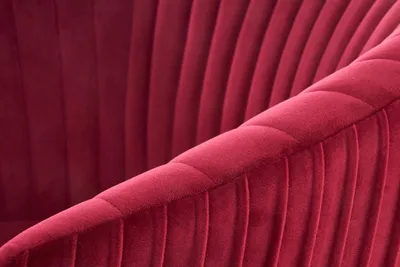 Fotelja 9590022 Bordo Velvet - Zlatne metalne noge