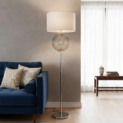 METALLON HOME Podna lampa Luna Silver