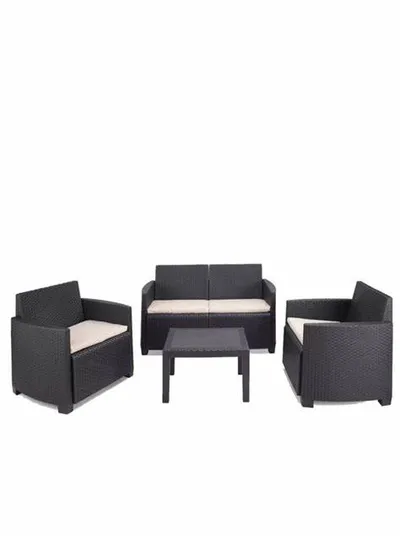 PROGARDEN Arena set antracit sa јastucima