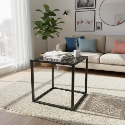 METALLON HOME Stol Geometrija 40x40 cm