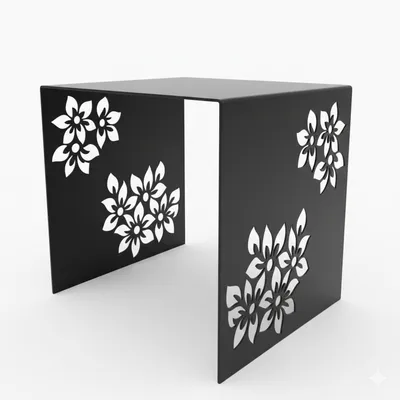 METALLON HOME Stol Flowers 40x40 cm