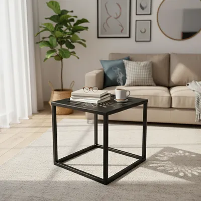 METALLON HOME Stol Dinamik 40x40 cm