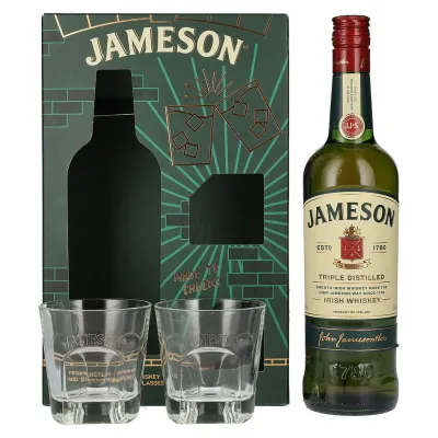 JAMESON viski + 2 čaše, 0,7 l