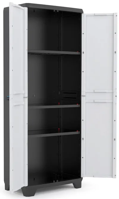 KETER Ormar 68x39x173 sivocrni PVC