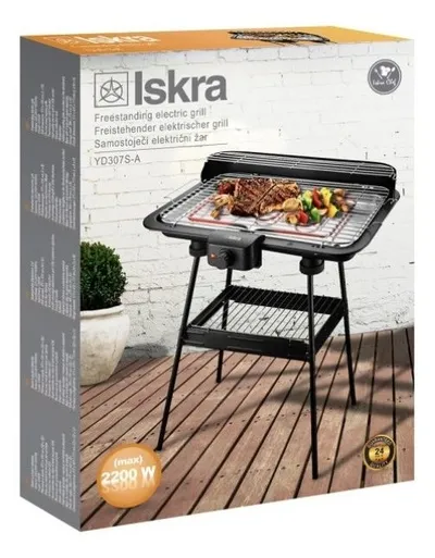 Iskra Električni roštilj YD307S-A, 2200W, Crni