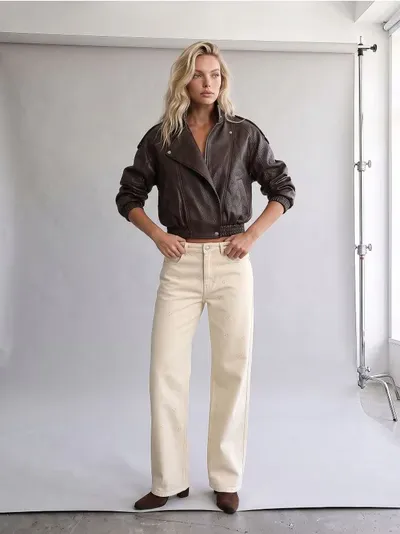 Wide leg farmerke sa cirkonima