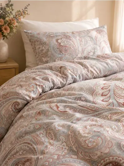 Set pamučne posteljine s paisley uzorkom
