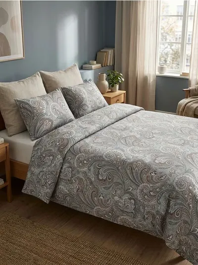 Set pamučne posteljine s paisley uzorkom
