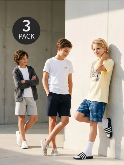 Šorc trenerka sa udjelom pamuka 3 pack