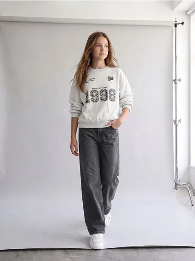 Wide leg farmerke sa ispranim efektom
