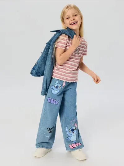 Wide leg farmerice sa mješavinom viskoze Stitch