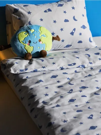 Set posteljine sa svemirskim motivom
