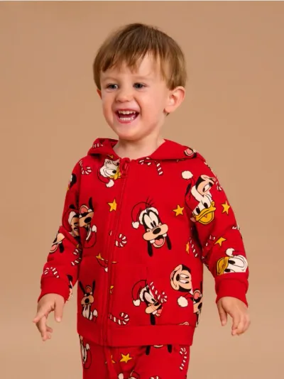 Džemper na raskopčavanje s kapuljačom Mickey Mouse