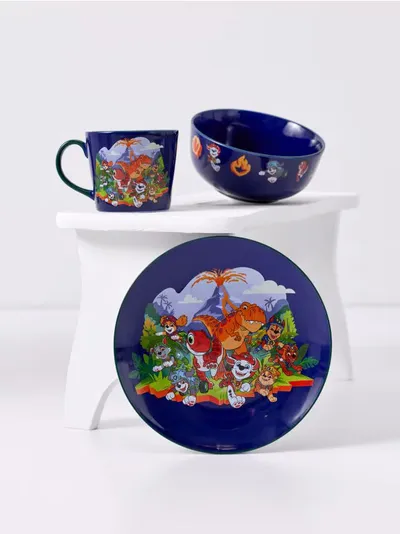 Keramički tanjir s motivom PAW Patrol dinosaura