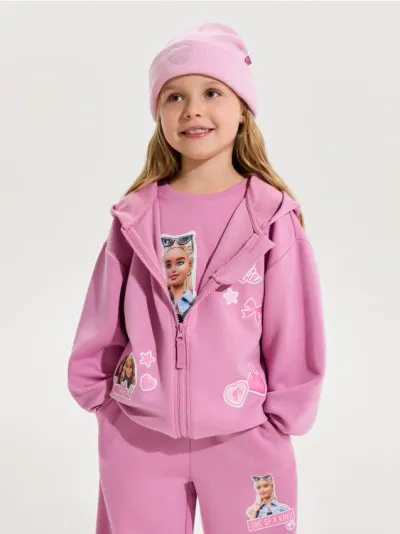 Dukserica na patent sa kapuljačom Barbie Active