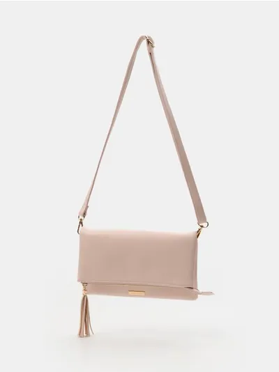 Crossbody torba s dekorativnim patentnim zatvaračem