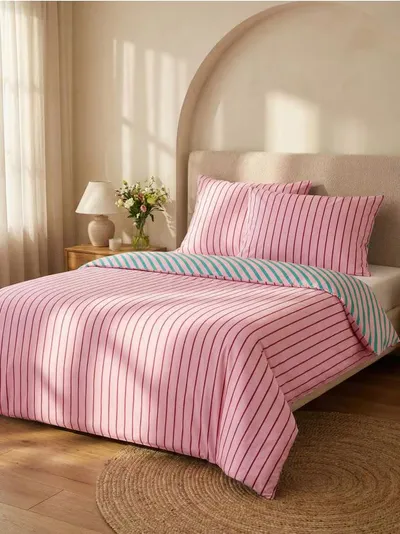 Dvostrani set posteljine na pruge