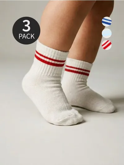 Rebraste čarape 3 pack
