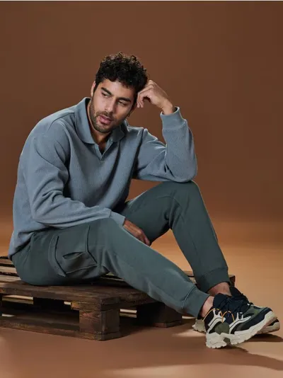 Hlače tapered cargo fit