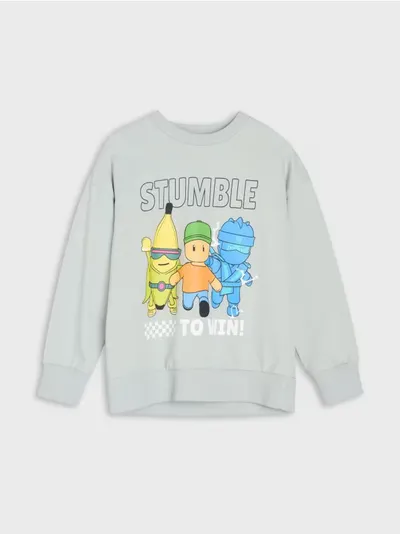 Dukserica s okruglim izrezom i printom Stumble Guys