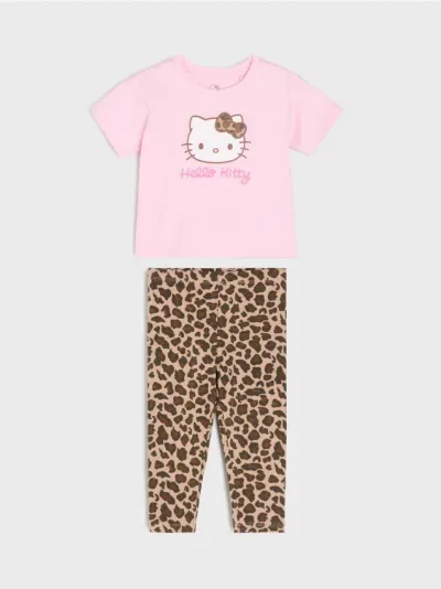 Dvodijelna pamučna pidžama Hello Kitty