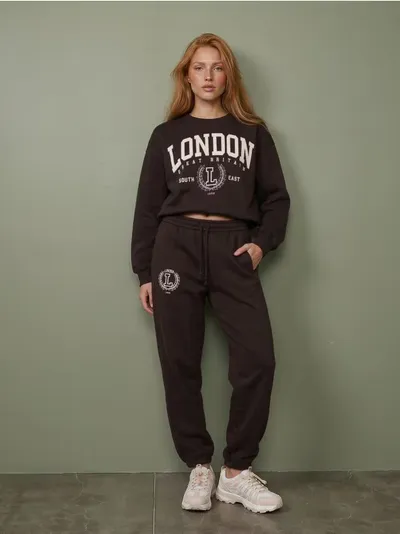 Crewneck dukserica s natpisom London