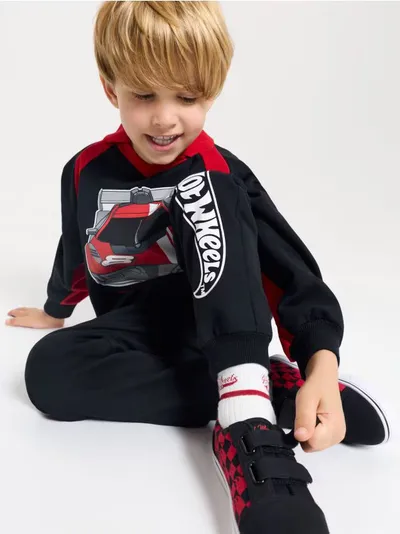 Komplet duks i hlače Hot Wheels