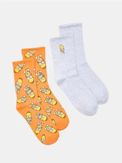 Čarape sa pamukom 2 pack The Simpsons