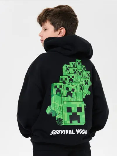 Dukserica na patent sa kapuljačom Minecraft