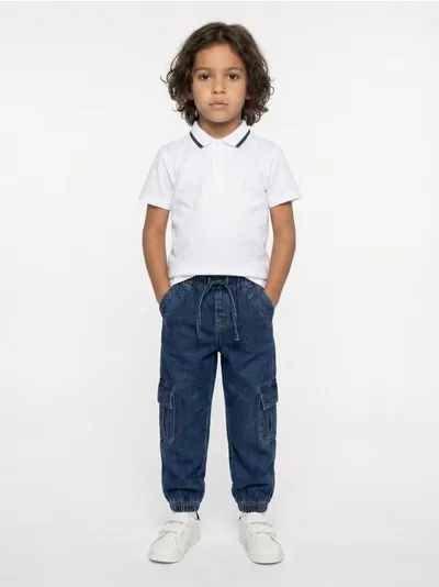 Jeans jogger comfort cargo sa efektom pranja