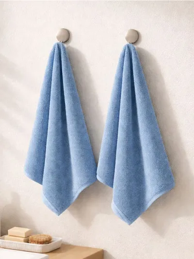 Jednobojni pamučni peškiri 2 pack