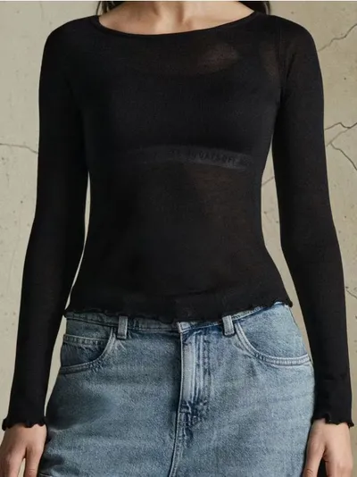 Prilagođena basic bluza
