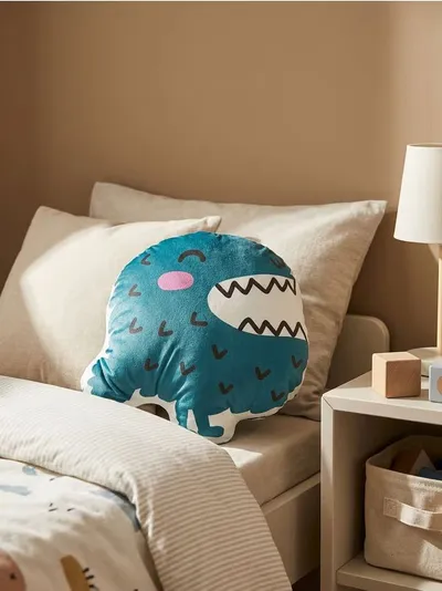 Jastuk s motivom dinosaurusa i baršunastom završnom obradom
