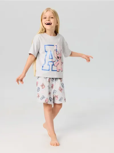 Komotna dvodelna pidžama sa Stitch printom