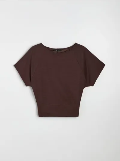 Bluza s dodatkom viskoze i raglan rukavom