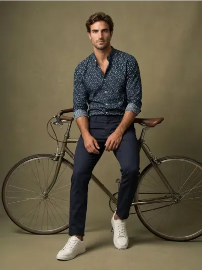 Slim fit košulja sa uzorkom