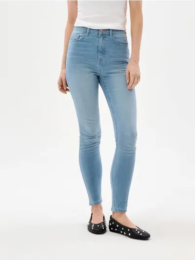 High waist skinny farmerke