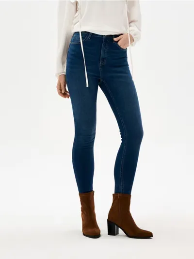 High waist skinny farmerke
