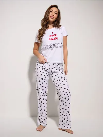 Dvodijelna pamučna pidžama 101 Dalmatians