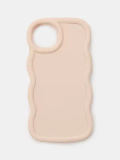 Jednobojna futrola za iPhone 13/14 s valovitim rubom