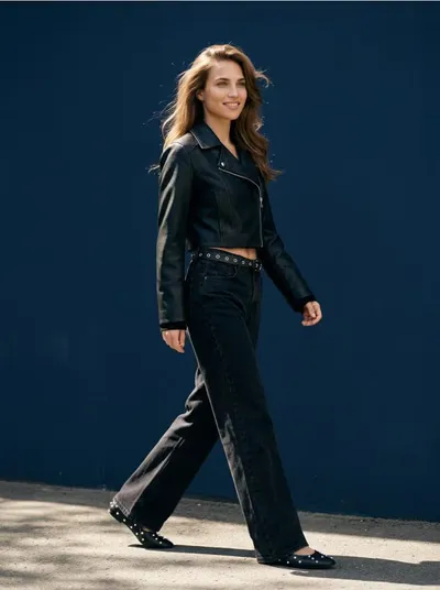 Wide leg farmerke