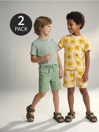 Šorc od duksera s printom lava 2 pack