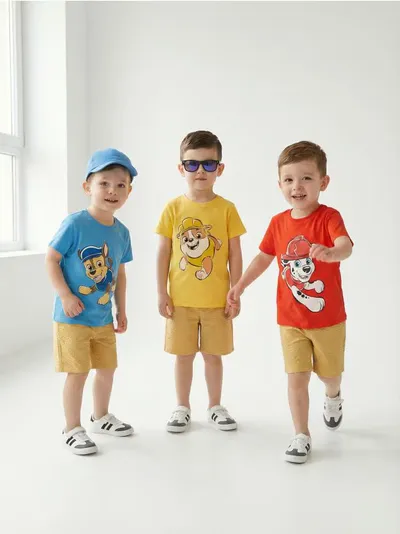 Set pamučnih majica s kratkim rukavima PAW Patrol 3 pack