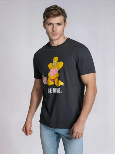 Pamučna majica s printom The Simpsons