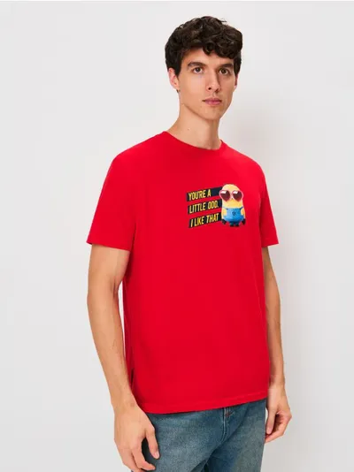 Pamučna majica s printom Minions