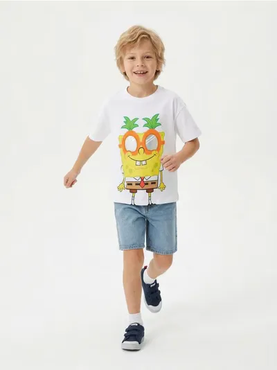 Pamučna majica s printom SpongeBob