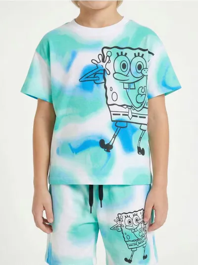 Majica kratkih rukava s tie-dye uzorkom SpongeBob SquarePants