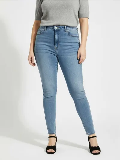 Skinny farmerke sa visokim strukom Plus size